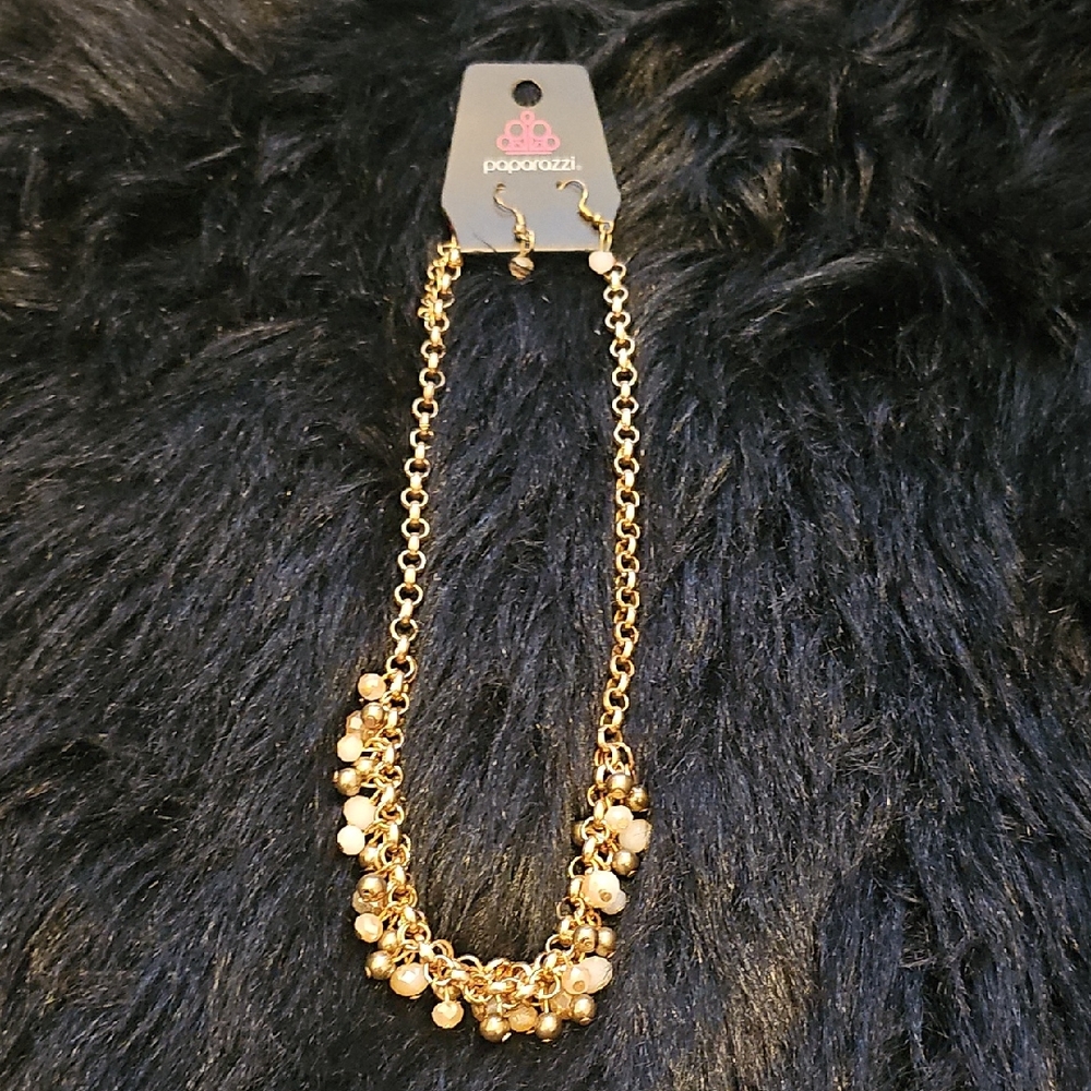 Paparazzi Gold Necklace with Beaded Details